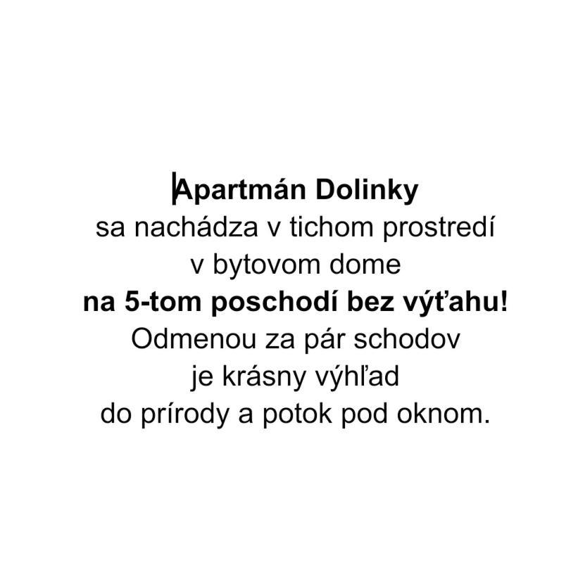 Apartman Dolinky ヴィフネ エクステリア 写真